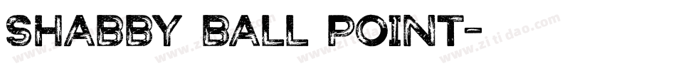 Shabby Ball Point字体转换
